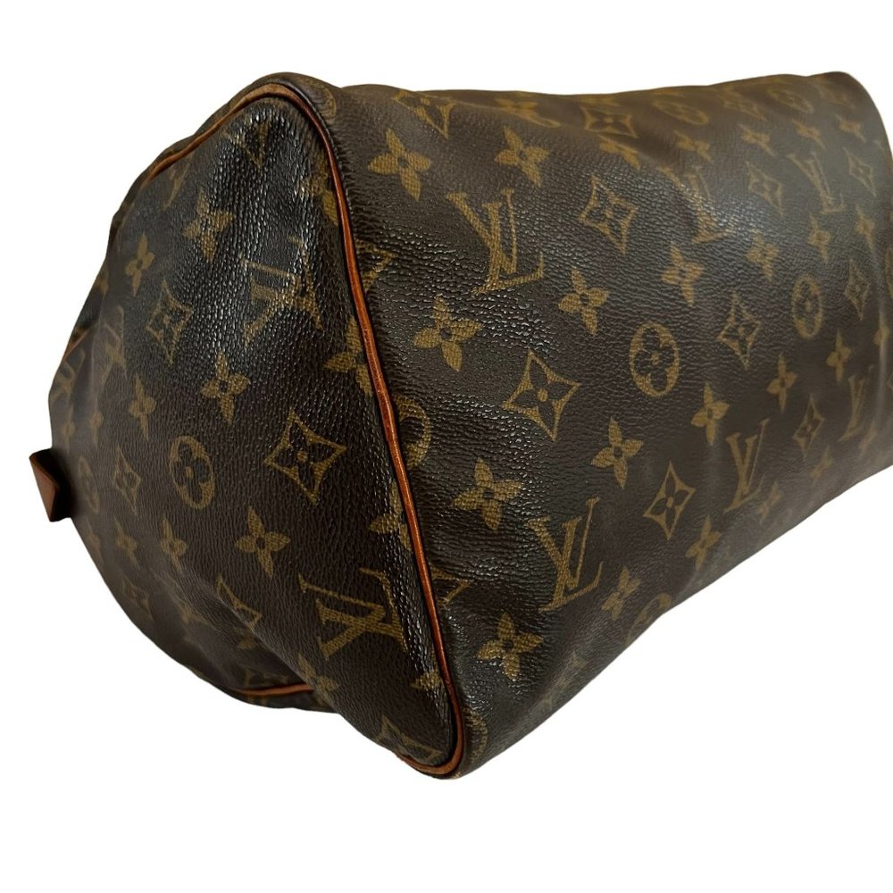 Authentic Louis Vuitton Satchel Bag Speedy 30 Monogram Used LV Handbag Vintage - Picture 5 of 14